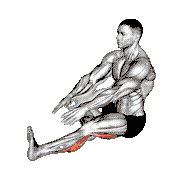 Sitting Toe Pull Calf Stretch