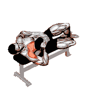 Dumbbell One-Arm Side Lying Bench Press
