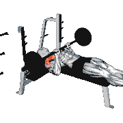 Barbell Close-Grip Larsen Press demonstration