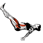 Lying Frog Crunch Feet Together