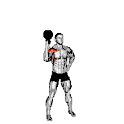 Kettlebell Standing Bottoms-Up One-Arm Shoulder Press