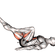 Lying Bicycle Crunch