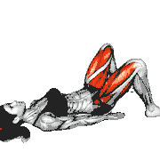 Wide Glute Pulse Bridge demonstration
