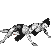 Roll Quadriceps Lying on Floor