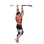 Weighted Hang Chin-Up demonstration