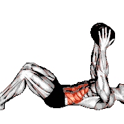 Dumbbell Straight Arm Crunch