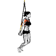 Suspender Self Assisted Chest Dip demonstration