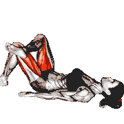 Leg Over Knee Glute Bridge demonstration
