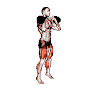 Kettlebell Calf Raise and Front Squat