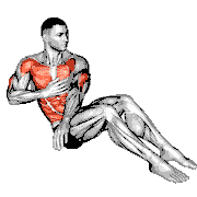 V Sit Cross Punch demonstration