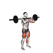 Barbell Power Jerk demonstration