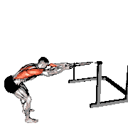 Band Bent-Over Lat Pulldown demonstration