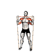 Resistance Band Overhead Shoulder Press