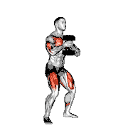 Dumbbell Press Squat