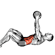 Dumbbell Straight Arm Twisting Sit-Up