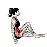 Seated Knee-Up Rotation Stretch