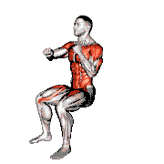 Sitting Punch Knee Tap on a Padded Stool