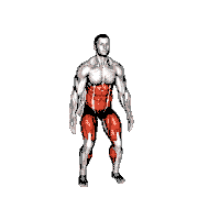 Bodyweight Squat to Side to Front Leg