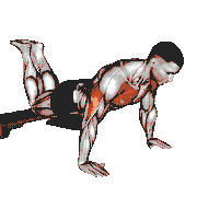Decline Kneeling Push-Up