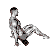 Roll Glutes Sitting on Floor