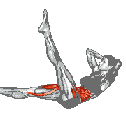 Lying Scissor Crunch