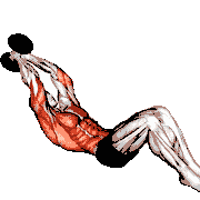 Dumbbell Lying Woodchop