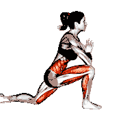 Twisted Leg Lunge Pose demonstration