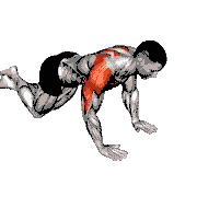 Knee Push-Up Chest Pullback