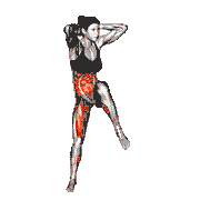 Standing Side Crunch (Diagonal) demonstration