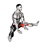 Seated Knee Flexor and Hip Adductor Stretch